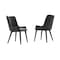 Armen Living Alana Charcoal Upholstered Dining Chair, PK2 LCALCHTGCH - alternate 1